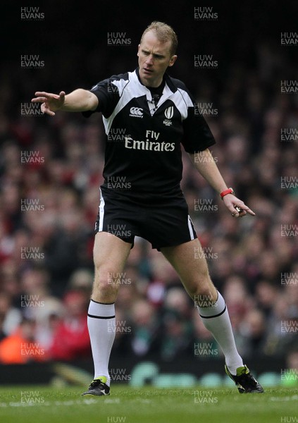 140315 - Wales v Ireland - RBS 6 Nations - Referee Wayne Barnes