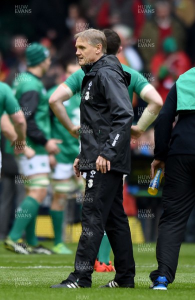 140315 - Wales v Ireland - RBS Six Nations - Ireland coach, Joe Schmidt