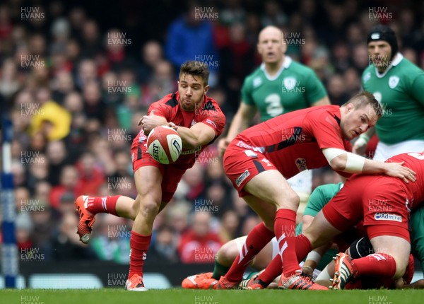 140315 - Wales v Ireland - RBS Six Nations - Rhys Webb of Wales