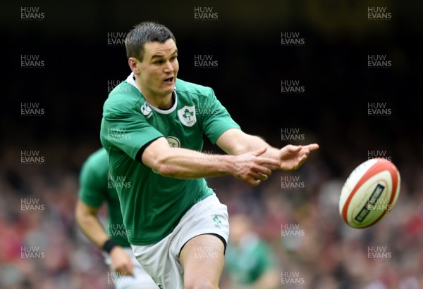 140315 - Wales v Ireland - RBS Six Nations - Johnny Sexton of Ireland