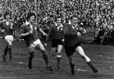 150375 - Wales v Ireland - Five Nations -  Charlie Faulkner of Wales runs with the ball