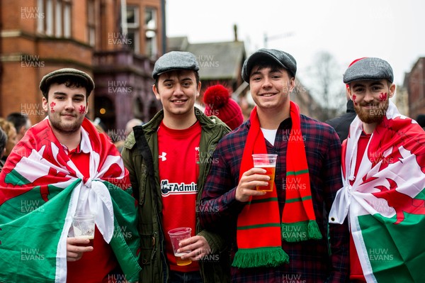 160319 - Wales v Ireland - Guinness Six Nations - Fans ahead of the game  
