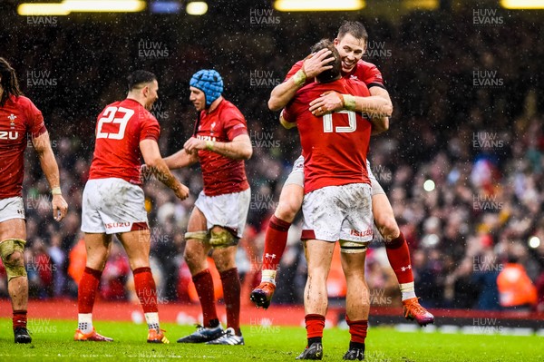 160319 - Wales v Ireland - Guinness Six Nations - Liam Williams of Wales celebrates 