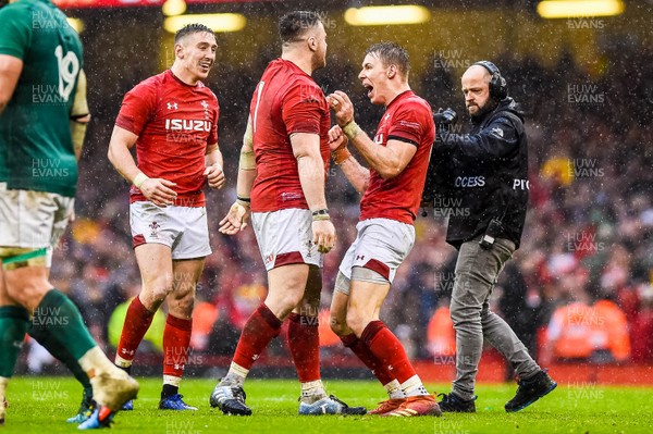 160319 - Wales v Ireland - Guinness Six Nations - Liam Williams of Wales celebrates 
