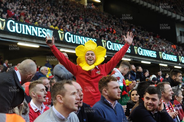 160319 - Wales v Ireland - Guinness Six Nations - Wales fans