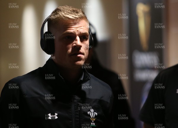 160319 - Wales v Ireland - Guinness Six Nations -  Gareth Anscombe of Wales arrives