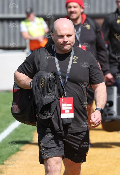200425 - Wales v Ireland, Guinness Women’s Six Nations 2025 -Sean Lynn, Wales Women head coach arrives at Rodney Parade