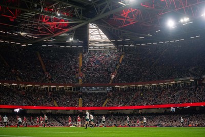 220225 - Wales v Ireland - Guinness Six Nations -  General views of Principality Stadium during the game 