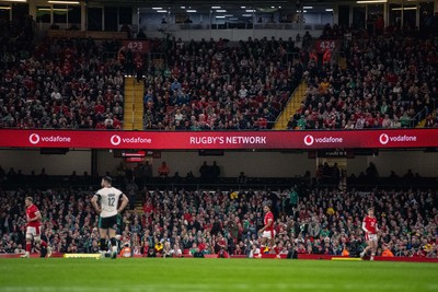 220225 - Wales v Ireland - Guinness Six Nations -  General views of Principality Stadium during the game 