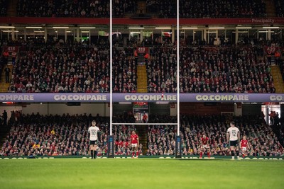 220225 - Wales v Ireland - Guinness Six Nations -  General views of Principality Stadium during the game 