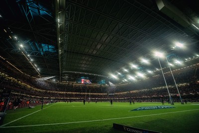 220225 - Wales v Ireland - Guinness Six Nations -  General views of Principality Stadium during the game 