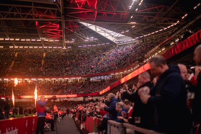 220225 - Wales v Ireland - Guinness Six Nations -  General views of Principality Stadium during the game 