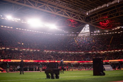 220225 - Wales v Ireland - Guinness Six Nations -  General views of Principality Stadium during the game 