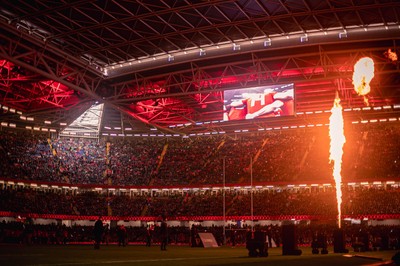 220225 - Wales v Ireland - Guinness Six Nations -  General views of Principality Stadium during the game 