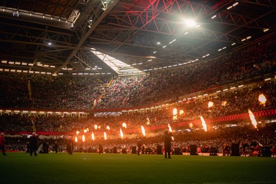 220225 - Wales v Ireland - Guinness Six Nations -  General views of Principality Stadium during the game 