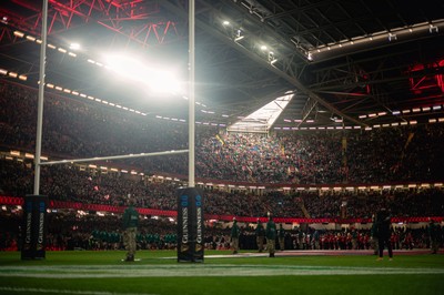 220225 - Wales v Ireland - Guinness Six Nations -  General views of Principality Stadium during the game 