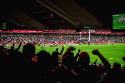 220225 - Wales v Ireland - Guinness Six Nations -  Fans eye view of the stadium during the game 