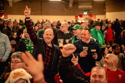 220225 - Wales v Ireland - Guinness Six Nations -  Wales fans during of the game