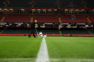 220225 - Wales v Ireland - Guinness 6 Nations Championship - General View of the Principality Stadium before the game