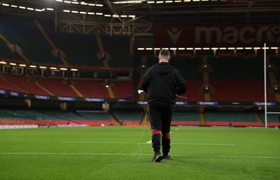 220225 - Wales v Ireland - Guinness 6 Nations Championship - General View of the Principality Stadium before the game