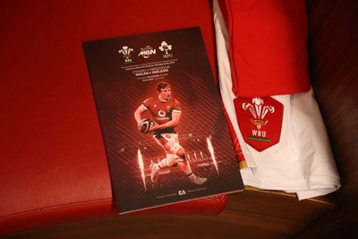 220225 - Wales v Ireland - Guinness 6 Nations Championship - Wales dressing room before the game