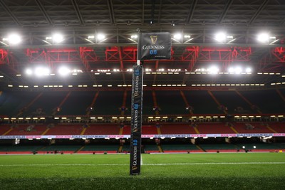 220225 - Wales v Ireland - Guinness 6 Nations Championship - General View of the Principality Stadium before the game