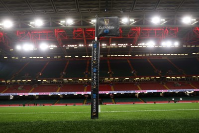 220225 - Wales v Ireland - Guinness 6 Nations Championship - General View of the Principality Stadium before the game