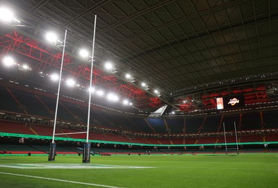 220225 - Wales v Ireland - Guinness 6 Nations Championship - General View of the Principality Stadium before the game