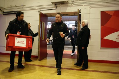 220225 - Wales v Ireland - Guinness 6 Nations Championship - Wales Interim Head Coach Matt Sherratt 