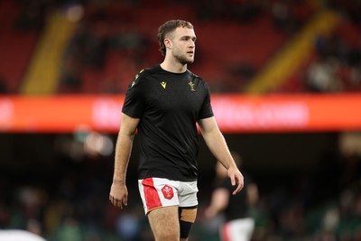 220225 - Wales v Ireland - Guinness 6 Nations Championship - Max Llewellyn of Wales 