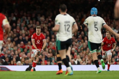 220225 - Wales v Ireland - Guinness 6 Nations Championship - Gareth Anscombe of Wales 