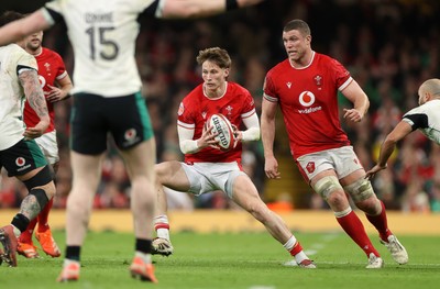 220225 - Wales v Ireland - Guinness 6 Nations Championship - Ellis Mee of Wales 