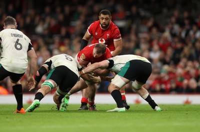 220225 - Wales v Ireland - Guinness 6 Nations Championship - Tommy Reffell of Wales 