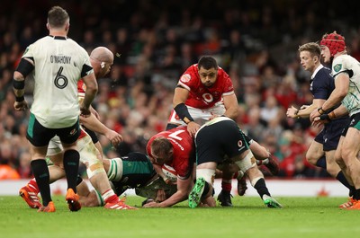 220225 - Wales v Ireland - Guinness 6 Nations Championship - Tommy Reffell of Wales 