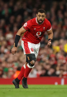 220225 - Wales v Ireland - Guinness 6 Nations Championship - Taulupe Faletau of Wales 