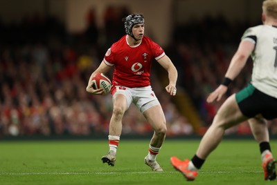 220225 - Wales v Ireland - Guinness 6 Nations Championship - Tom Rogers of Wales 