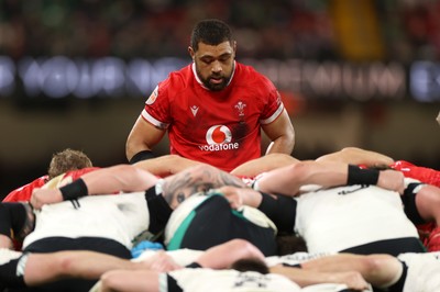 220225 - Wales v Ireland - Guinness 6 Nations Championship - Taulupe Faletau of Wales 