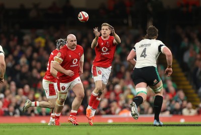 220225 - Wales v Ireland - Guinness 6 Nations Championship - Gareth Anscombe of Wales 