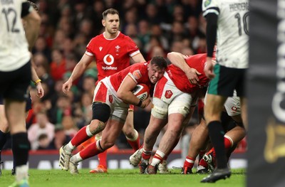 220225 - Wales v Ireland - Guinness 6 Nations Championship - Elliot Dee of Wales 