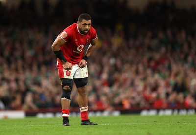 220225 - Wales v Ireland - Guinness 6 Nations Championship - Taulupe Faletau of Wales 