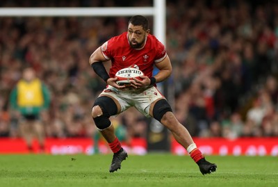 220225 - Wales v Ireland - Guinness 6 Nations Championship - Taulupe Faletau of Wales 