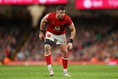 220225 - Wales v Ireland - Guinness 6 Nations Championship - Elliot Dee of Wales 