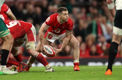 220225 - Wales v Ireland - Guinness 6 Nations Championship - Tomos Williams of Wales 