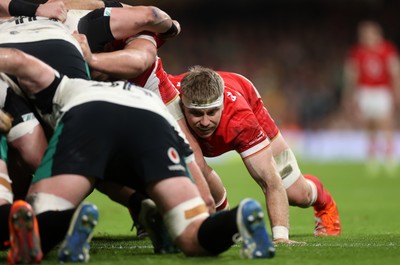 220225 - Wales v Ireland - Guinness 6 Nations Championship - Aaron Wainwright of Wales 