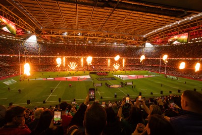 220225 - Wales v Ireland - Guinness 6 Nations Championship - General View of Principality Stadium