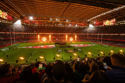 220225 - Wales v Ireland - Guinness 6 Nations Championship - General View of Principality Stadium