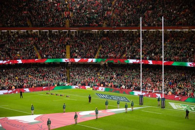 220225 - Cardiff Dragons Squad Portraits - General View of Principality Stadium