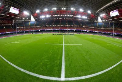 220225  Wales v Ireland, 2025 Guinness Six Nations - A general view of the Principality Stadium ahead of the match