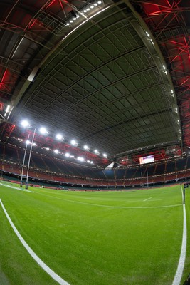 220225  Wales v Ireland, 2025 Guinness Six Nations - A general view of the Principality Stadium ahead of the match