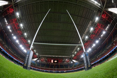 220225  Wales v Ireland, 2025 Guinness Six Nations - A general view of the Principality Stadium ahead of the match